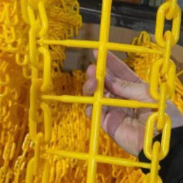 道路施工PE警示路障链条 反光警戒围挡安全防护栏