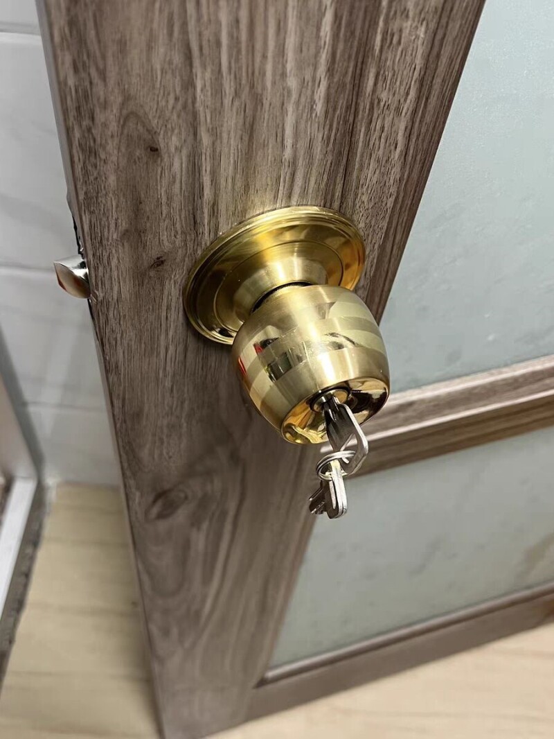 球型锁房门木门房间门锁圆锁球形锁锁具球锁室内家用卧室带钥匙锁
