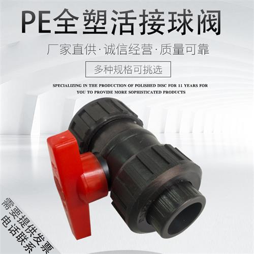 PE双头活接球阀全塑料热熔水管20阀门25 32 40 50 63开关接头配件