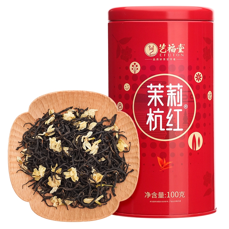 艺福堂茶叶茉莉红茶横县原产茉莉花茶2023新茶特级杭州工夫红茶 茶 茉莉花茶 原图主图