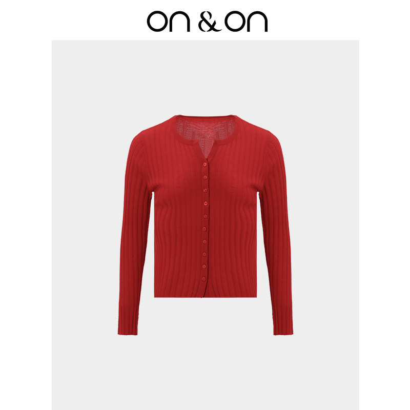 ON＆ON/安乃安2026春季新款韩系简约气质百搭柔软舒适针织开衫女,女装/女士精品,毛针织衫,淘宝优惠券,粉丝福利购,淘宝优惠卷
