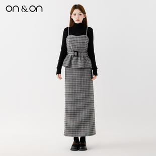 保暖针织衫 ON＆ON 韩系通勤优雅气质毛呢套装 新款 安乃安2025冬季