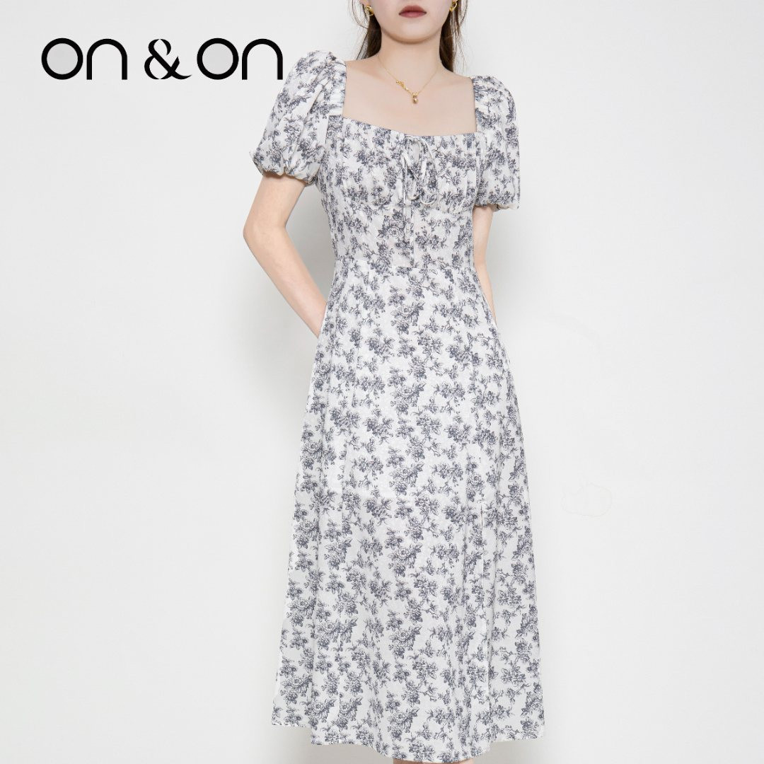 ON＆ON/安乃安2026春季新款新中式复古侧开叉气质茶歇女装连衣裙,女装/女士精品,连衣裙,淘宝优惠券,粉丝福利购,淘宝优惠卷