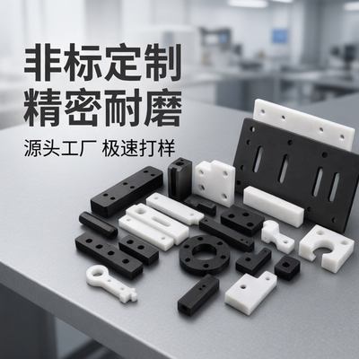 尼龙板pom赛钢板聚乙烯加工件定制abs白色PE板材优力胶四氟垫