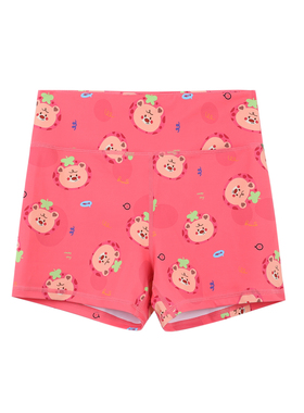 BromoSt 草莓熊 粉红健身短裤Crossfit骑行瑜伽跑步弹力防滑裤子