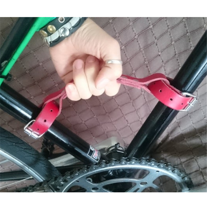 皮质自行车车架手柄  真皮升降器拉手 车身配件牛皮提手