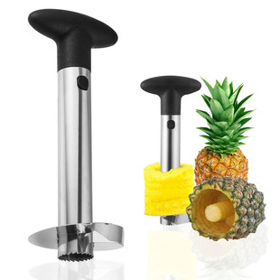 不锈钢削菠萝神器切凤梨自动去皮波萝饭挖器工具削皮机家用剥刀