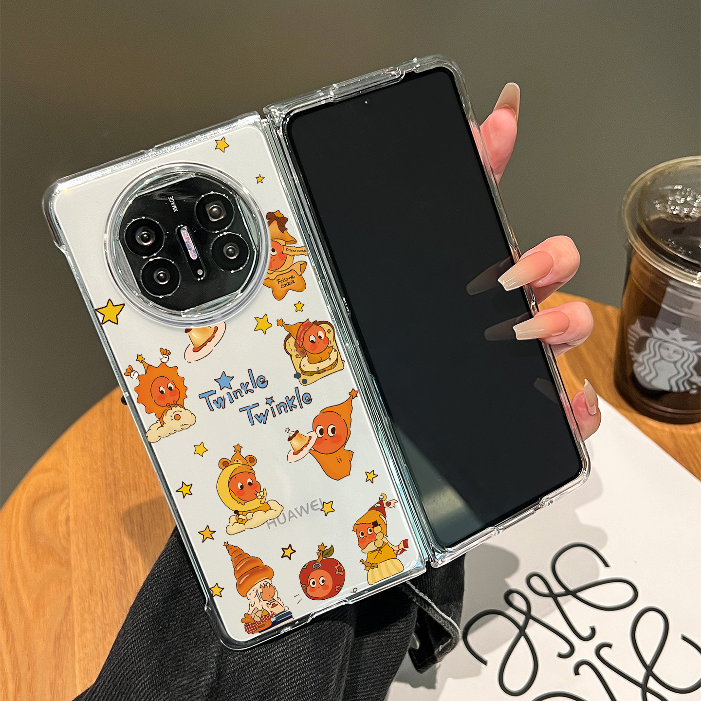 2025网红爆款适用华为X6星星人手机壳新款matex6典藏版全包防摔保护套metax5高级感透明外壳X5独特好看X3超火