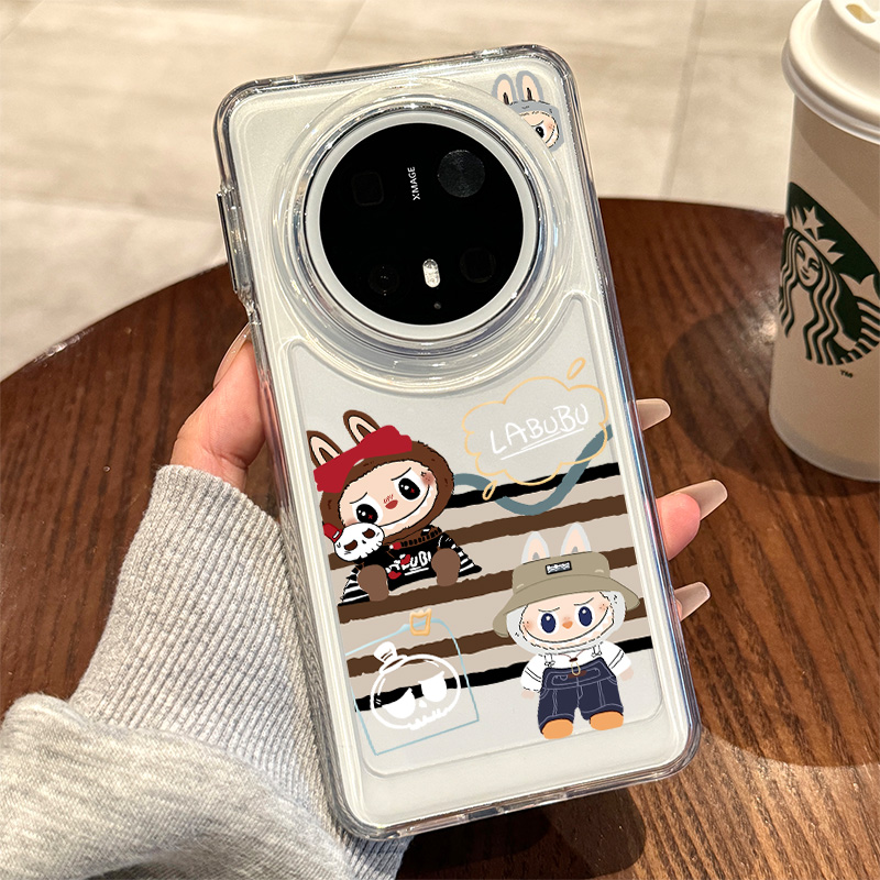 2025新款玩偶拉布布手机壳适用华为mate70pro+高级感mt70por小众女款meta60外壳50e全包40防摔30epro超火可爱