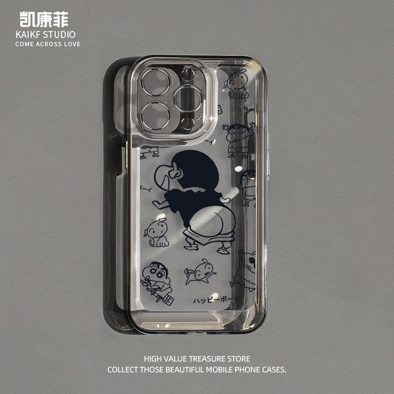 适用苹果15promax的手机壳新款2025蜡笔小新iPhone16全包14pro透明14硅胶13防摔12高级感11保护plus17时尚Air