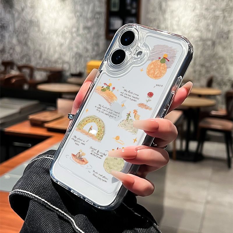 2025新款适用苹果17手机壳透明16全包镜头15promax保护套iPhone14pro高级感plus女款13时尚12超火11小众Air