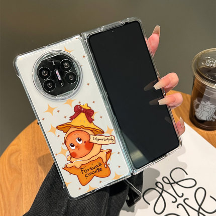 适用华为X7的手机壳2025新款matex6典藏版高级感保护套X5全包防摔metax5幸运饼干星星人X3独特好看透明外壳