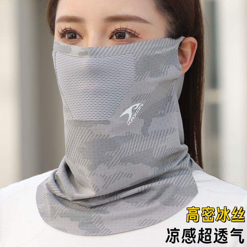 男女挂耳防晒面罩夏季护颈全脸防紫外线冰丝骑行钓鱼户外套头口罩