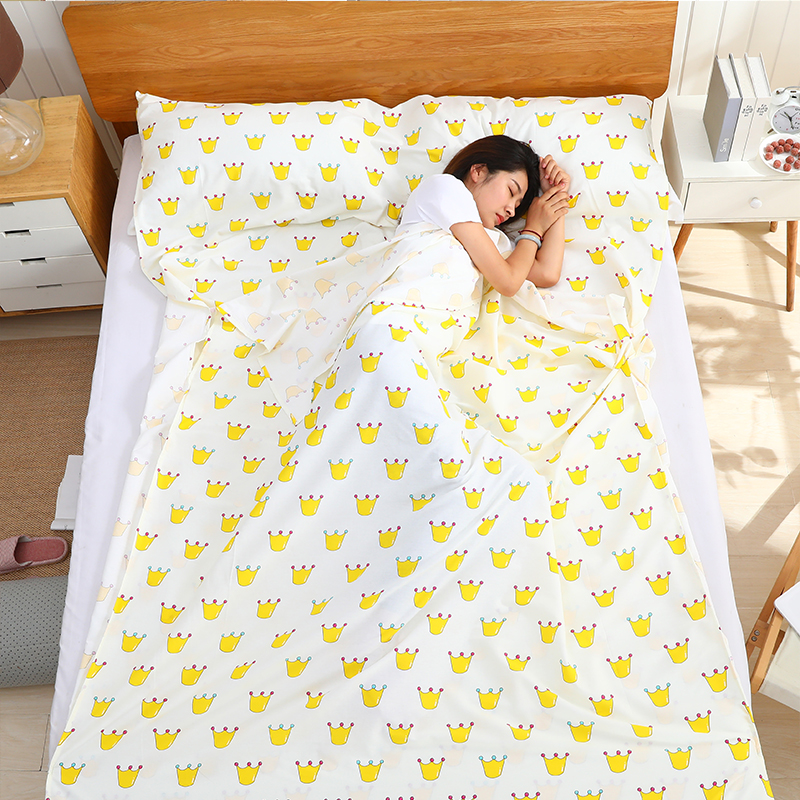 极速全棉旅行睡袋可携式隔脏w床单出差住酒店宾馆隔脏神器双人斜