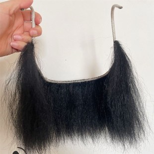 极速戏剧戏曲牦牛毛短胡子李逵鲁智深一条O龙胡须髯口其他假发