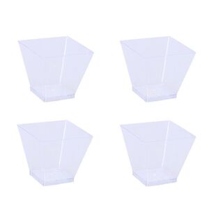 Square Part 极速Cups Cup Parfait Tazze For Dessert PlaBstic