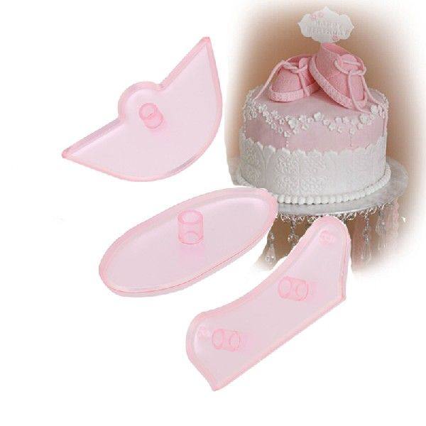 极速1Set Baby Birthday wSneaker Shoe Mold Fondant Cake