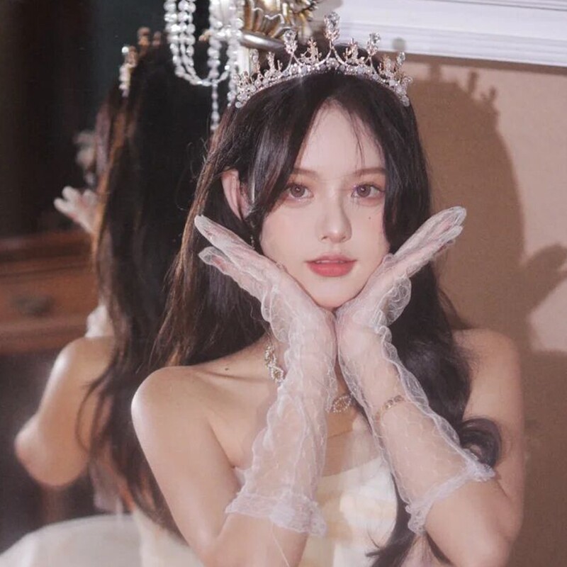 极速婚礼结d婚主纱皇冠婚纱头饰新款生日王冠奢华大气三件套新娘