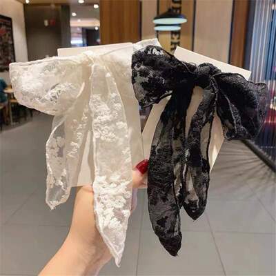 极速Japanese super fairy lace lAarge knot hairpin back hairp