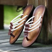 Mens Casual Flip Sanydals 极速2021 Leather Flops Genuine Men