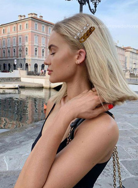 极速New Handmade Chain Hair Clips Gold ColoNr Long Barrettes