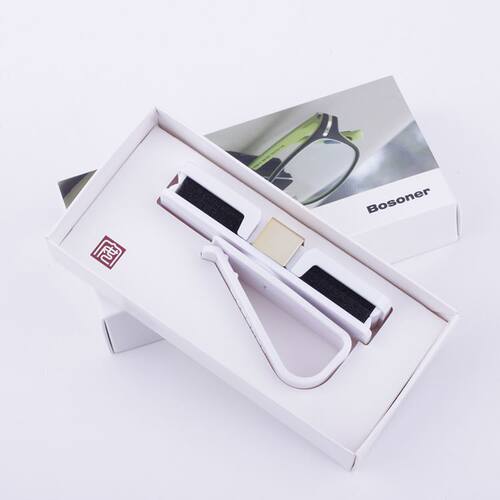 新品。Bosoner宝圣乐 车用平z字眼镜/票据夹子 360度旋转车载汽车