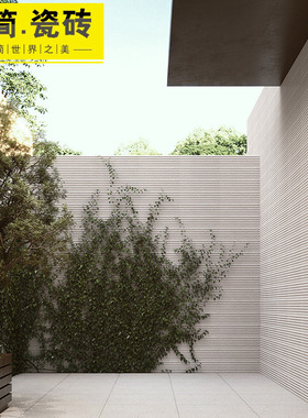 极速白色外墙瓷砖300x600壁砖花园围墙院墙室外庭院X别墅通体现代
