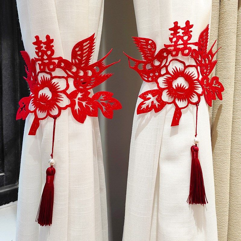 新品新房婚房g布置网红套装饰结婚卧室酒店出嫁男女方窗帘绑带中,节庆用品/礼品,婚房装扮用品,淘宝优惠券,粉丝福利购,淘宝优惠卷