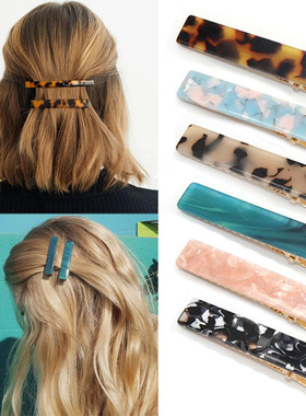 极速Fashion Women Metal Acetate Hair PIin Clip Leopard Hair