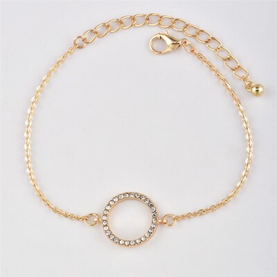 极速Fashion phersonality new full diamond round arrow concav