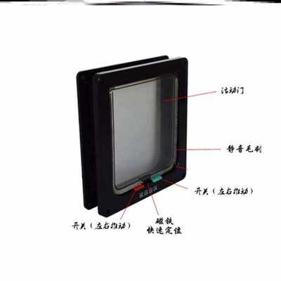 极速简易家用狗狗通用p洞门宠物狗门出入门猫双向自由进出门洞门