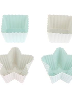 极速6pcs Silicone Moldr Cupcake Cake Muffin Baking Bakeware