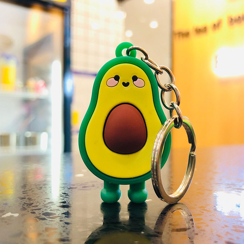 极速New Fashion Avocado Keychain Doll Key Ring SGift For Wom