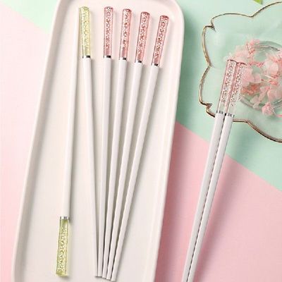 极速Amber Sakura Japanese Chopsticks Pink CherrRy Blossom Su