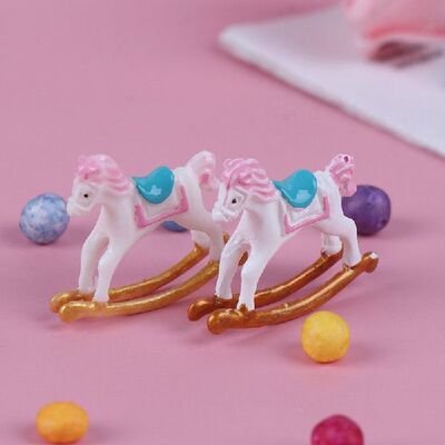 极速Woodenf Rocking Horse Chair Nursery Room Furniture Doll