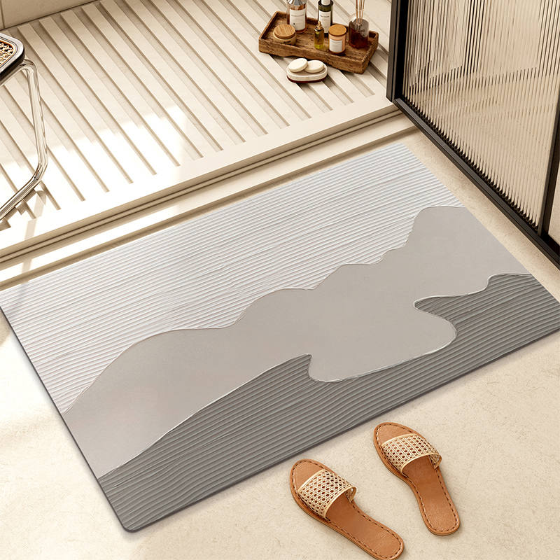 极速侘寂风浴室地垫吸o水速干防滑软垫厕所浴室门口脚垫化妆室门