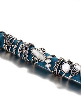 极速rings women set star jewelry ins网红戒U指组合女尾戒套戒