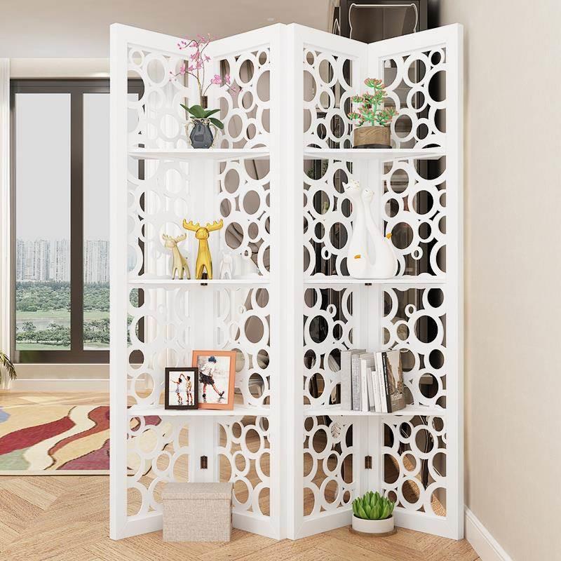 欧式屏风隔断客厅摺叠移动装饰创意卧室遮挡家用镂空X墙玄关置物