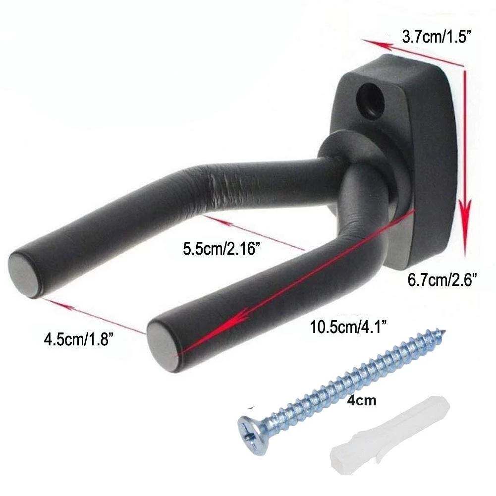 极速4Pcs Guitar Holder Wall Mount HooHk for Electric Acousti