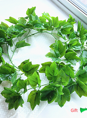 极速230cm green silk artificial BHanging ivy leaf plants vin