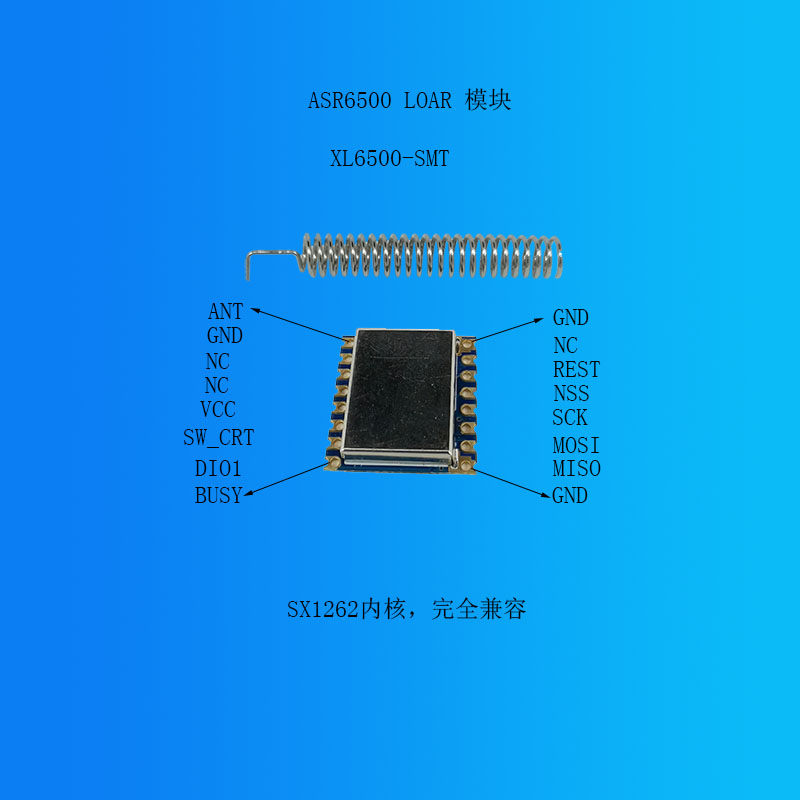 极速ASaR6500芯片 射频SiP集成二代 LoRa 开源驱动 兼容SX1262