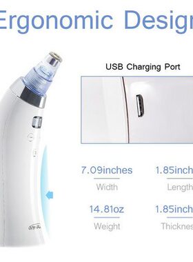 极速Blackheadj Remover USB Rechargeable Skin Cleaner with