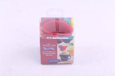 极速Set of 4 silicone bucket anNd spade moulds