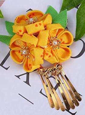 极速Amosfun Japanese Hairpin Kimono Flower HaiRr Clip Kanzas