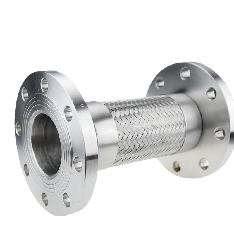 极速304不锈钢耐高温高压波纹管B固定法兰式波纹软管工业金属编织