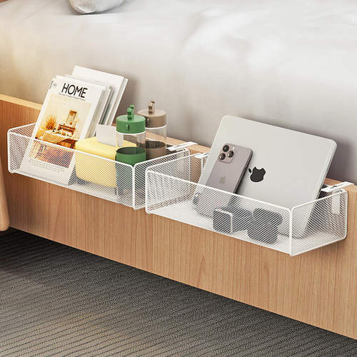 极速床头收纳挂袋床边置物袋手机宿D舍床上挂兜悬挂架子免打孔网