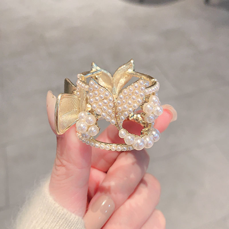 极速高马尾抓夹防塌固定神器20A23年新款气质时尚鱼尾发夹珍珠发