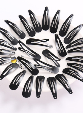 极速100Pcs Cute 5CM Hair Clips Pins Metal MSnap Hair Accesso