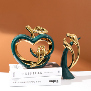 陶瓷花瓶摆件高端家居装饰w品客厅玄关桌面轻奢电视酒柜工艺品