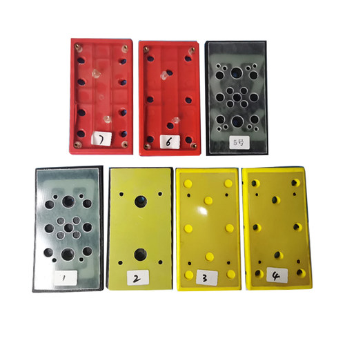 极速95/180mm干磨机托盘 长B方形打磨吸盘气动磨光机砂纸底座通用